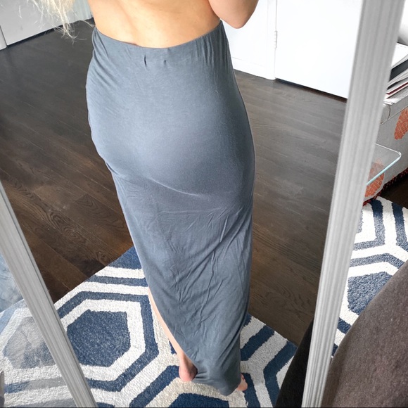 🐚 SOFT JOIE SAGE GREY MAXI SKIRT! - Picture 4 of 10